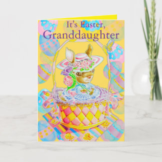 Personalised Granddaughter's Easter Greeting Card