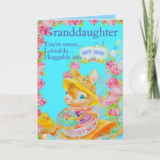 Personalised Granddaughter's Easter Greeting Card