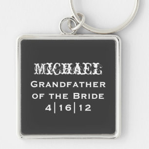 Personalised Grandfather of the Bride Keychain