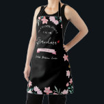 Personalised Grandma Apron With Grandkids' Names<br><div class="desc">Celebrate Grandma with our custom apron, elegantly framed in florals and personalised with "My favourite people call me grandma" plus family names. This high-quality, machine-washable apron protects clothes while cooking or baking. Ideal for Mother's Day or any special occasion, it's a practical, stylish gift that Grandma will cherish with every...</div>