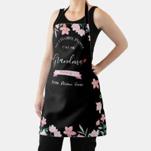 Personalised Grandma Apron With Grandkids' Names