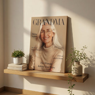 Personalised Grandma Canvas Photo Gift Luxury Print
