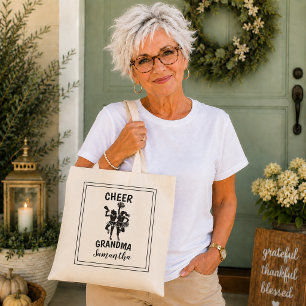 Personalised Grandma Cheerleader Tote Bag