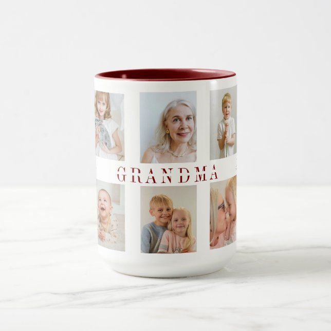 Personalised Grandma Combo Mug | Custom Photos (Center)