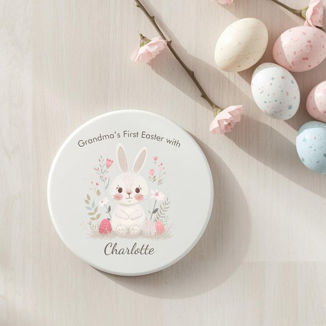 Personalised Grandma Easter Coaster – First Easter (Creator Uploaded)