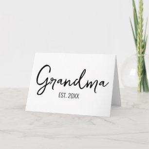 Personalised Grandma Established Grandparents Day Card