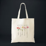 Personalised grandma garden birth flowers  tote bag<br><div class="desc">Personalised grandma garden birth flowers tote bag  with grandkids name , gift for nana and moms on Valentine's day, mothers day , birthdays and any other special holidays, occassion and events</div>