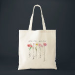 Personalised grandma garden birth flowers  tote bag<br><div class="desc">Personalised grandma garden birth flowers tote bag  with grandkids name , gift for nana and moms on Valentine's day, mothers day , birthdays and any other special holidays, occassion and events</div>