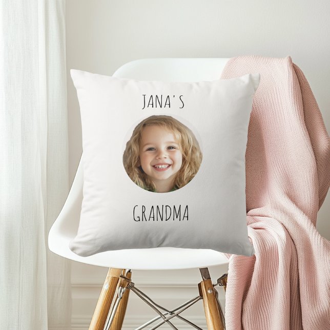 Personalised Grandma Gift | Custom Grandchild Face Cushion (Creator Uploaded)