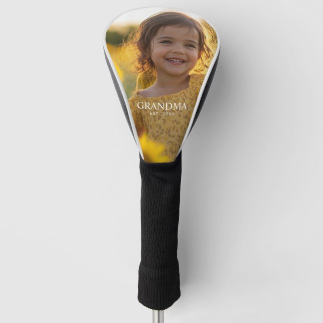 Personalised Grandma Golf Head Cover (Front)