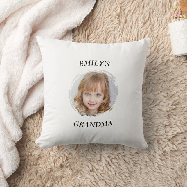 Personalised Grandma Granddaughter Photo Pillow (Blanket)