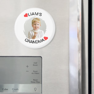 Personalised Grandma Magnet   Child Face Photo