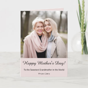 Personalised Grandma Mother's Day Greeting Card