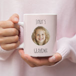 Personalised Grandma Mug with Grandchild's Photo<br><div class="desc">Surprise Grandma with a one-of-a-kind mug she’ll treasure every morning! This soft pastel pink coffee mug features a custom photo of her grandchild and is personalised with the child’s name and “Grandma” title. Whether it’s for Mother’s Day, her birthday, or just because, this heartfelt gift will warm her heart as...</div>