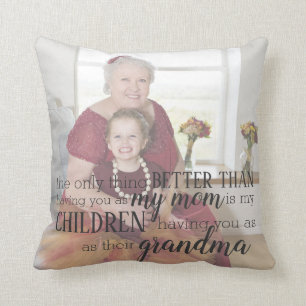 Personalised Grandma Photo Quote Pillow