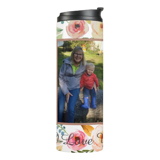 personalised grandma photos thermal tumbler (Rotated Left)