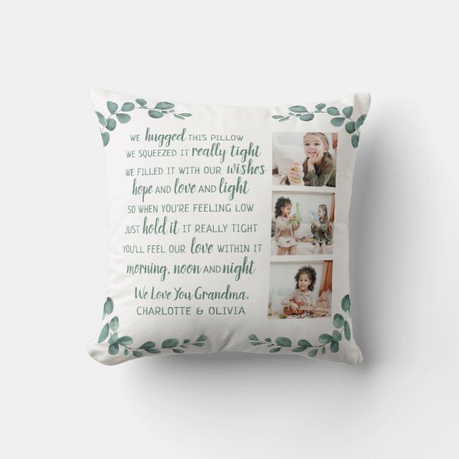 Personalised Grandma Quote Photo Collage  Cushion (Front)