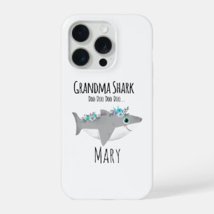 Personalised Grandma Shark Doo Doo Doo iPhone 15 Pro Case