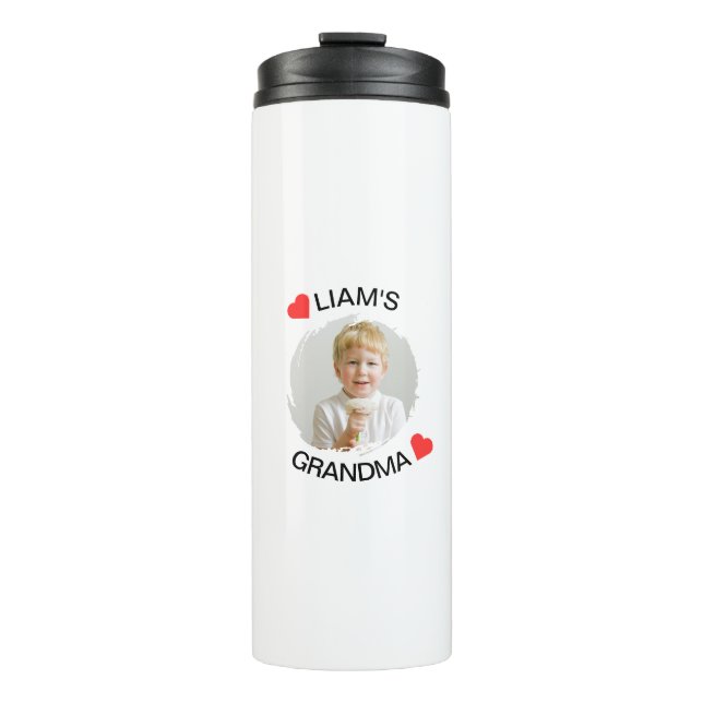 Personalised Grandma Tumbler – Custom Child Face  (Front)