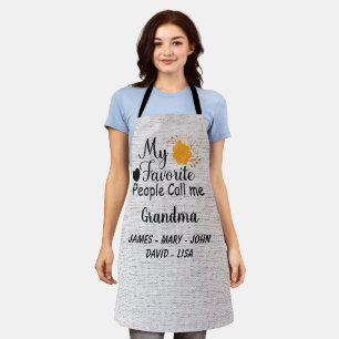 Personalised Grandma with names of the grandkids Apron