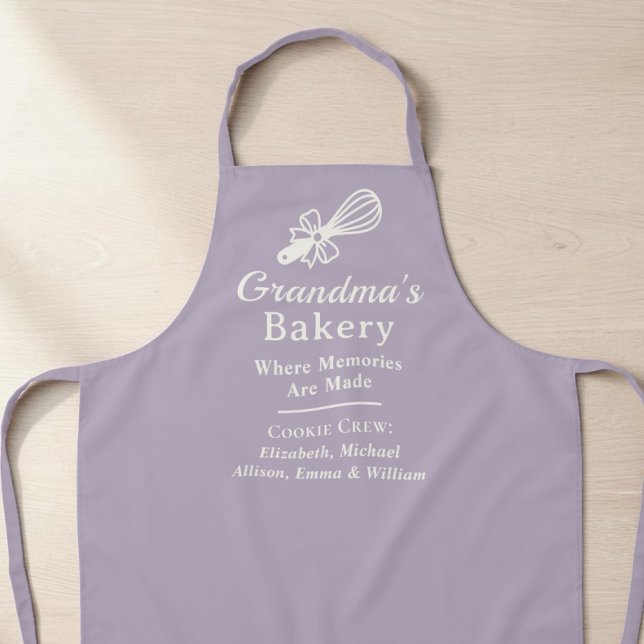 Personalised Grandma's Bakery Purple Kitchen Apron (Personalized Grandma's Bakery Purple Kitchen Apron
)