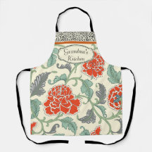 Personalised Grandmas kitchen Japanese floral