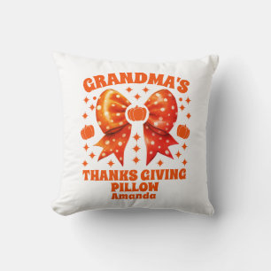 Personalised Grandma's Thanksgiving Cushion