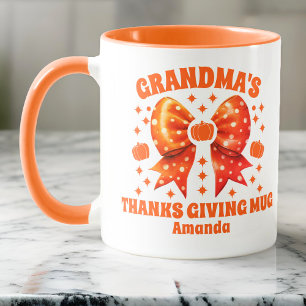 Personalised Grandma's Thanksgiving  Mug