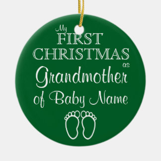 Personalised Grandmother First Christmas Ornament