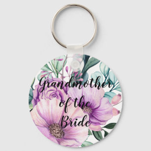Personalised Grandmother of the Bride Groom Key Ring