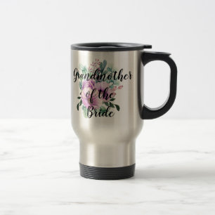 Personalised Grandmother of the Bride Groom Travel Mug