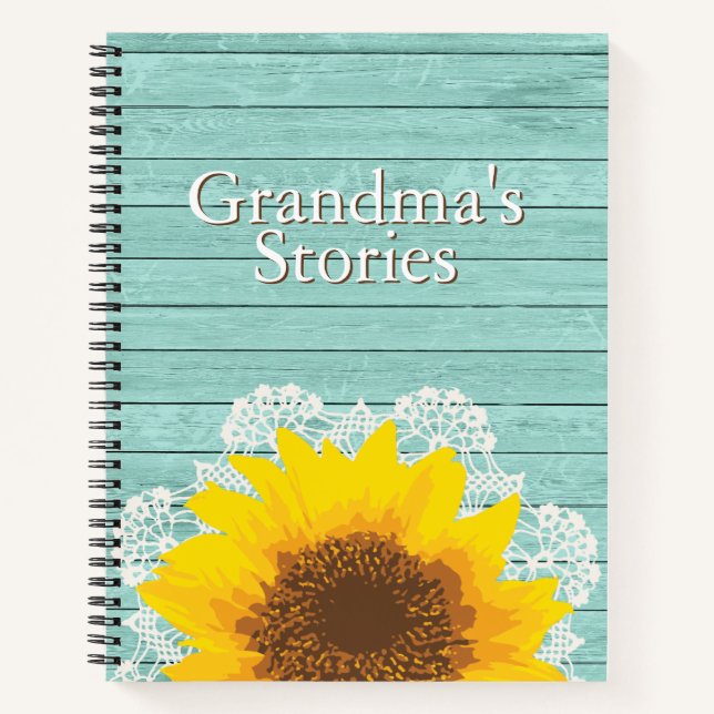 Personalised Grandmother's Stories Notebook (Front)