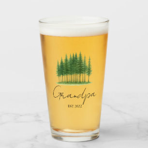 Personalised Grandpa Beer Glass – Established Year