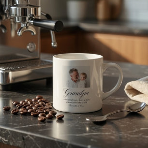 Personalised Grandpa Custom Gift Espresso Cup