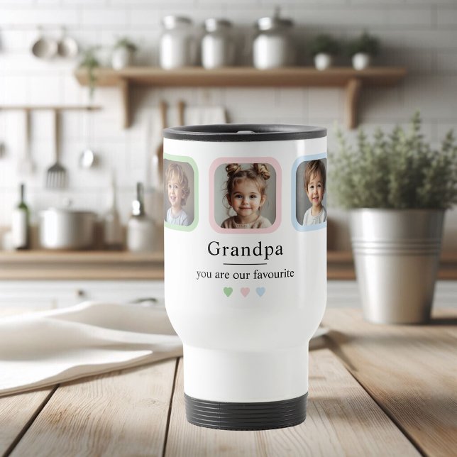 Personalised Grandpa | Custom Photo Gift Travel Mug (Creator Uploaded)
