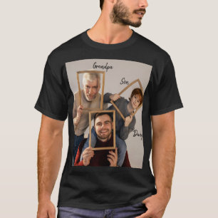 Personalised Grandpa Father Son  T-Shirt