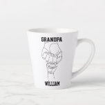 Personalised Grandpa Grandchild Gift Grandfather Latte Mug<br><div class="desc">Personalised Grandpa Coffee Mug Gift,  Present for Grandfather Latte Cup,  Fist Bump With Kid's Name,  Father's Day From Son Daughter,  Custom Kids Hands Children Grandchildren,  New Abuelo Papa Baby's First,  Grandson Granddaughter right hand left,  grandchildren's Kid Names Fathers Baby,  Grandchild's grandson's Pa Padre Tea,  granddaughter's One Christmas Birthday</div>