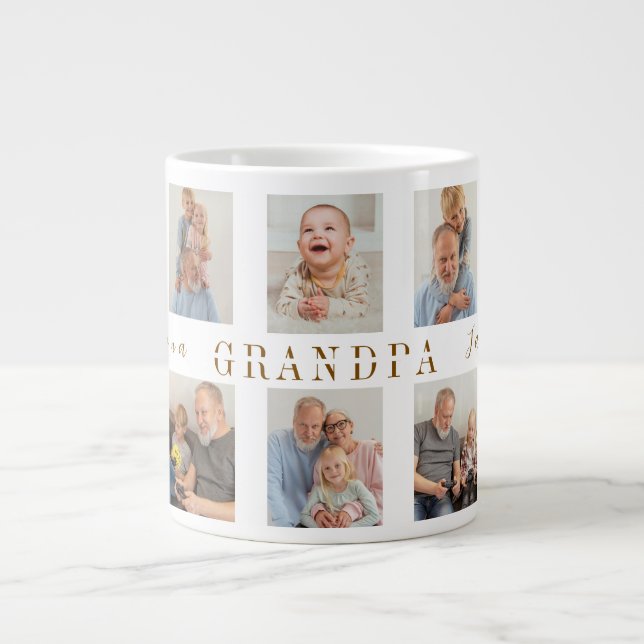 Personalised Grandpa Mug | Custom Photos (Front)