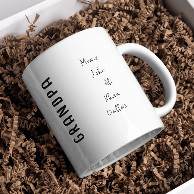 Personalised Grandpa Mug with Grandkids Names (Creator Uploaded)