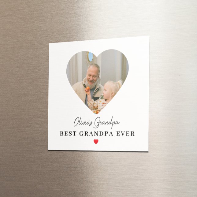 Personalised Grandpa Photo | Best Grandpa Ever Magnet (Creator Uploaded)