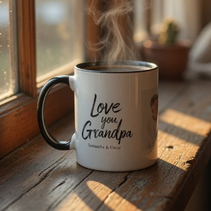 Personalised Grandpa Photo   Custom Gift from Kids Mug