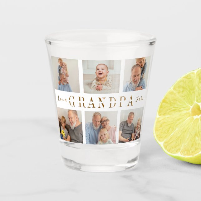 Personalised Grandpa Shot Glass (Front)