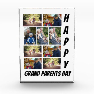 Personalised Grandparents Day 9 Photo Collage Block