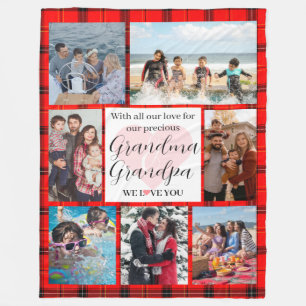 Personalised Grandparents Special Fleece Blanket