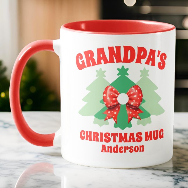 Personalised Grandpa's Christmas Mug (Creator Uploaded)