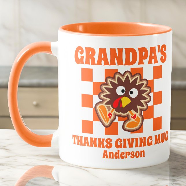 Personalised Grandpa's Thanksgiving  Mug (Creator Uploaded)