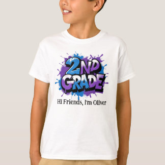Personalised Graphic Kid T-shirt - Back To School