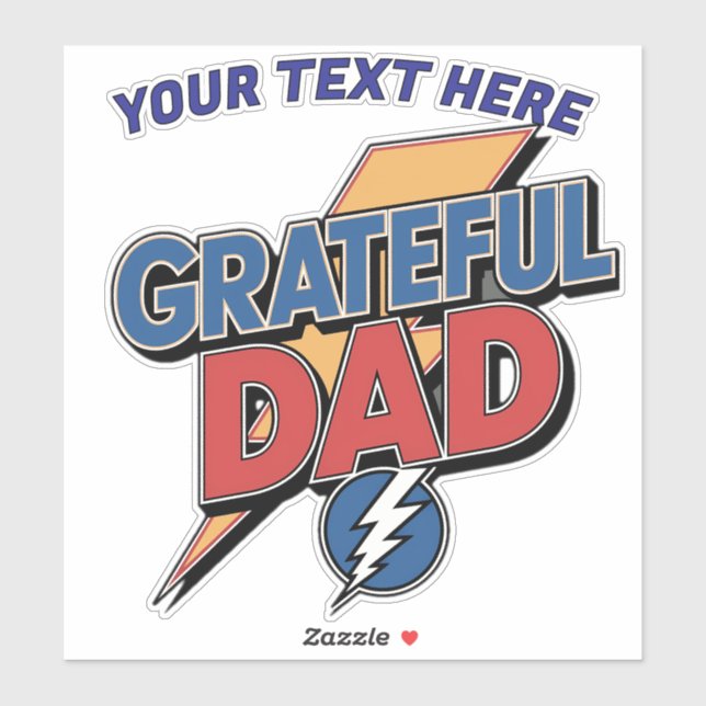 Personalised Grateful Dad Superhero  (Sheet)