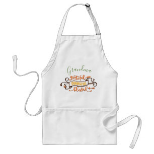 Personalised Grateful Thanksgiving Design Standard Apron