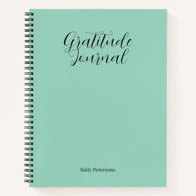 Personalised Gratitude Journal | Custom Name Daily (Front)